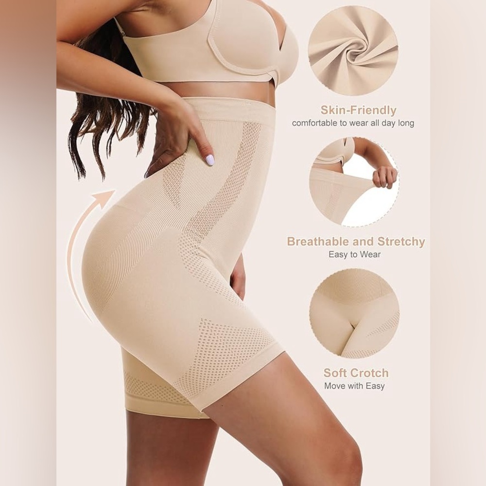 Women's High Waist Shapewear Shorts Thigh Slimmer Body Shaper Slimming Underwear